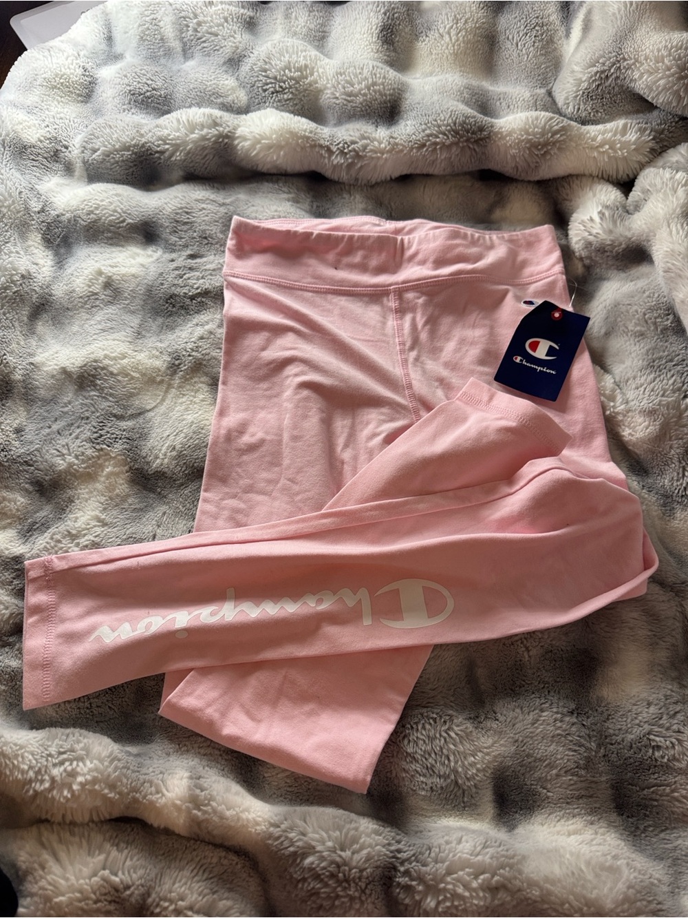 Champion Pink Logo Girls' Leggings